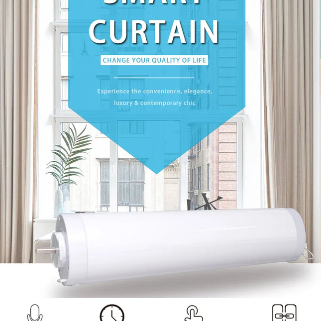 Riel para cortina eléctrico inteligente