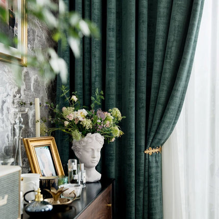 Cortina opaca de terciopelo para salón