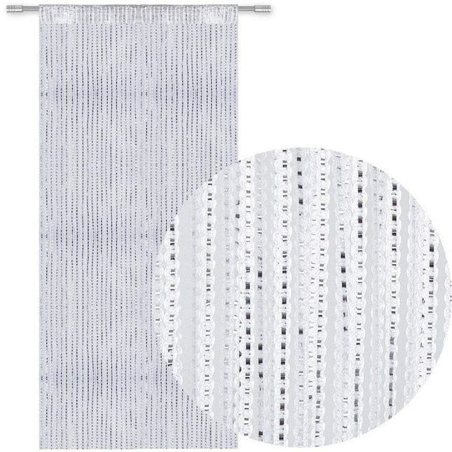 Visillo moderno con rayas verticales