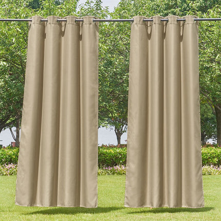 Cortina exterior impermeable para jardín