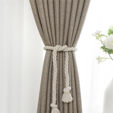 Cortina de salón moderna beige oscuro