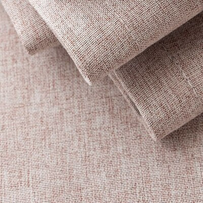 Cortina Opaca Efecto Lino Salmón