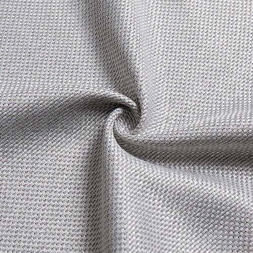 Cortina de salón texturizada color gris