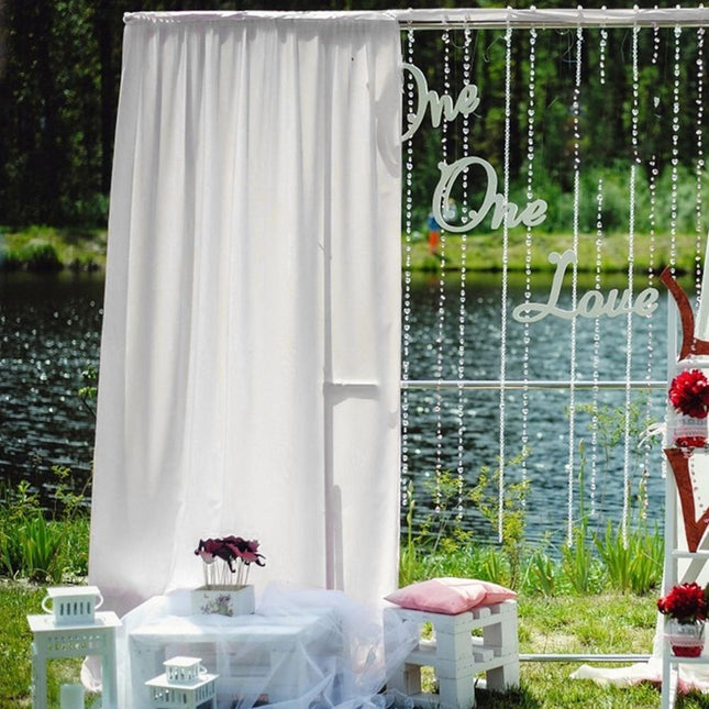Visillo blanco para arcos de boda