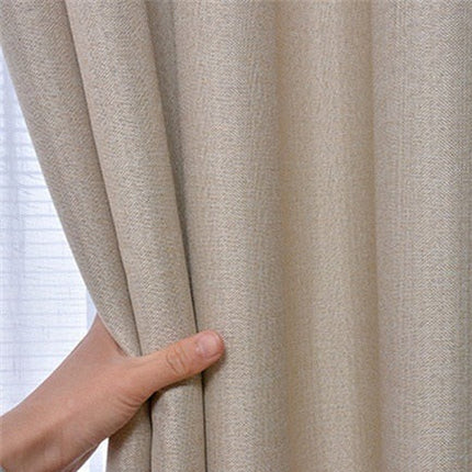 Cortina Opaca Aislante Térmica Color Marfil