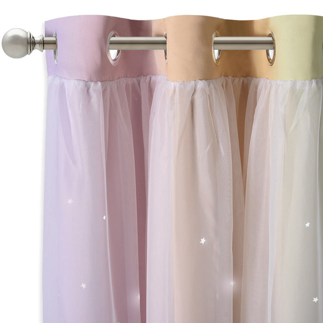 Visillo de exterior con pequeñas estrellas