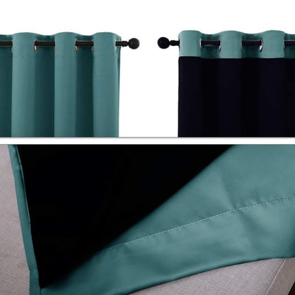 Cortina Térmica Opaca Azul Pato