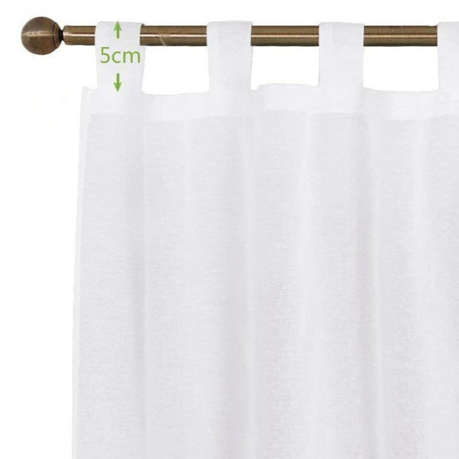 Cortina exterior translúcida con ojales