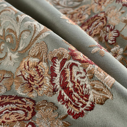 Cortina Opaca Jacquard Floral Clásica