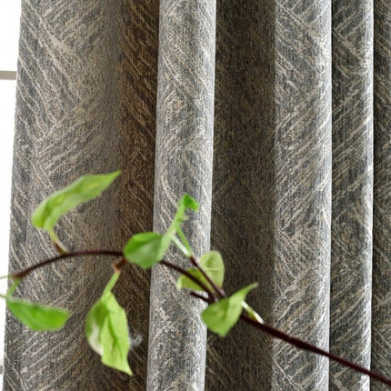 Cortina opaca con tejido texturizado