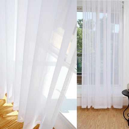 Visillo Translúcido Blanco para Salón