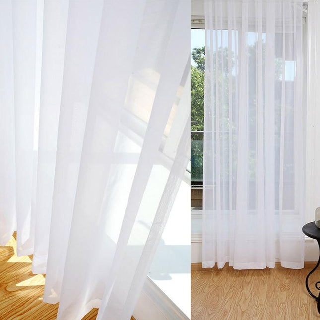 Visillo Translúcido Blanco para Salón
