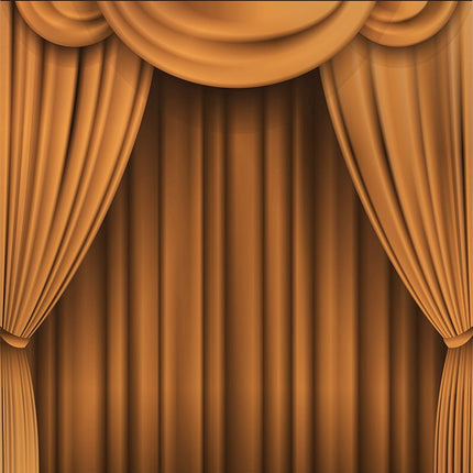 Cortina roja estilo telón de teatro