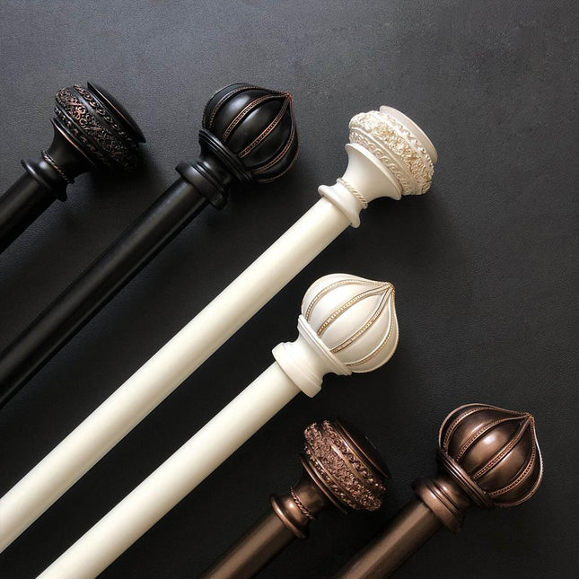 Barra de cortina de metal vintage