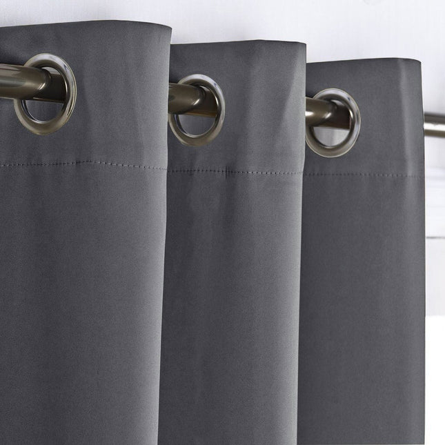 Cortina opaca para salón con ojales