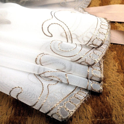 Visillo Plegable Bordado para Salón