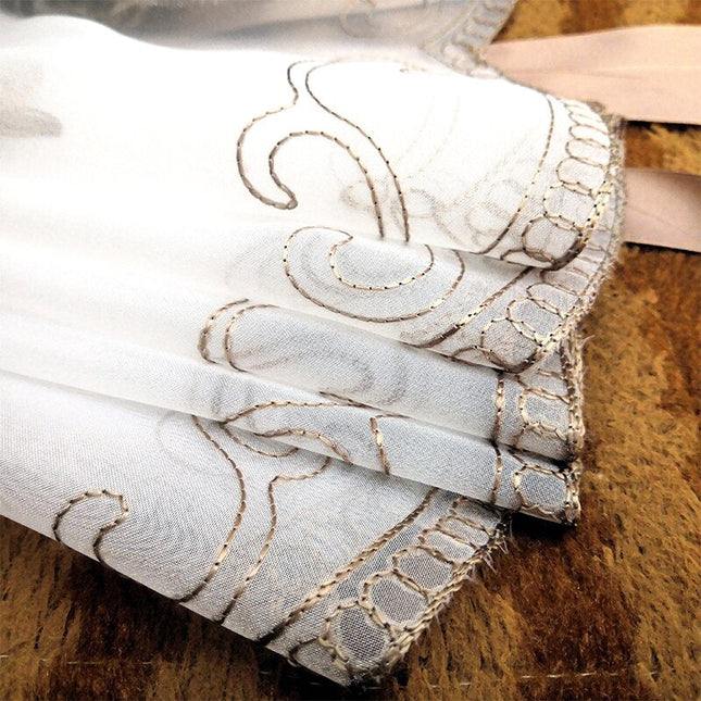 Visillo Plegable Bordado para Salón