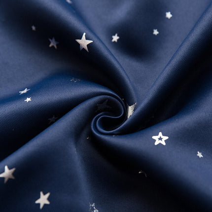 Cortina Opaca Infantil Azul Noche Estrellas