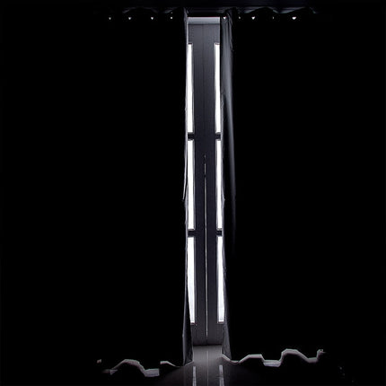 Cortina de exterior blanca para pérgola