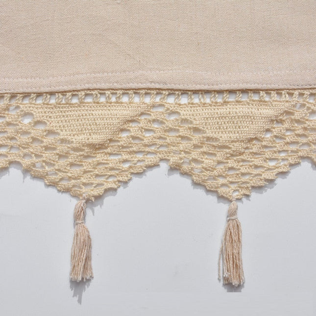 Cortina Estilo Boho con Macramé