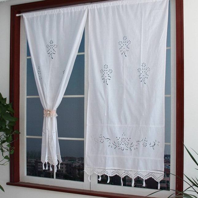 Cortina Estilo Boho con Macramé
