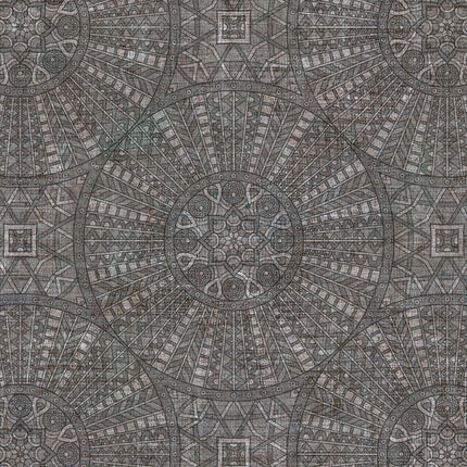 Cortina opaca con estampado mandala
