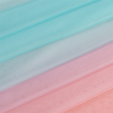 Cortina opaca doble con visillo degradado