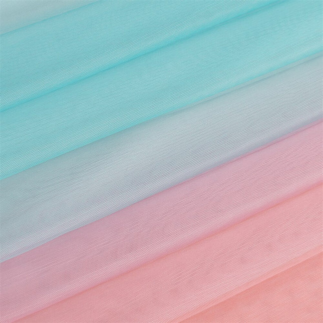 Cortina opaca doble con visillo degradado