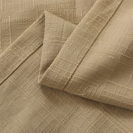 Cortina texturizada de salón con ojales