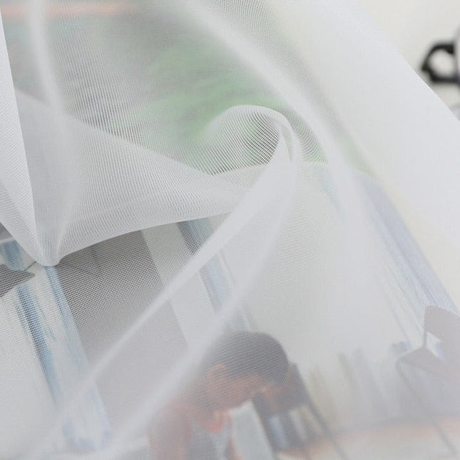 Visillo Blanco para Salón Moderno