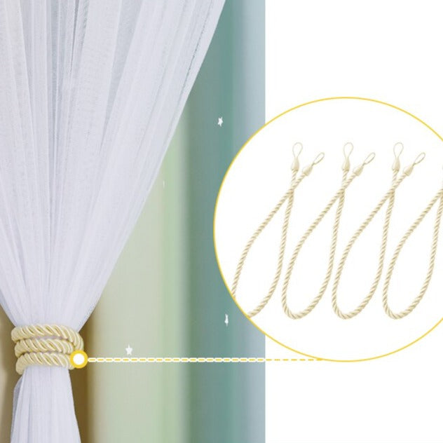 Cortina opaca con visillo de estrellas