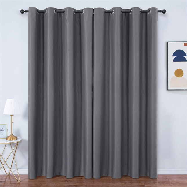 Cortina Opaca Térmica Gris Antracita Lisa