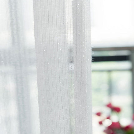 Visillo brillante con hilos de lúrex