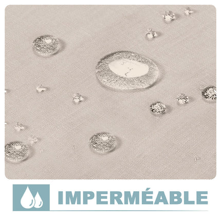 Cortina de lino para porche exterior