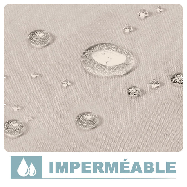 Cortina de lino para porche exterior