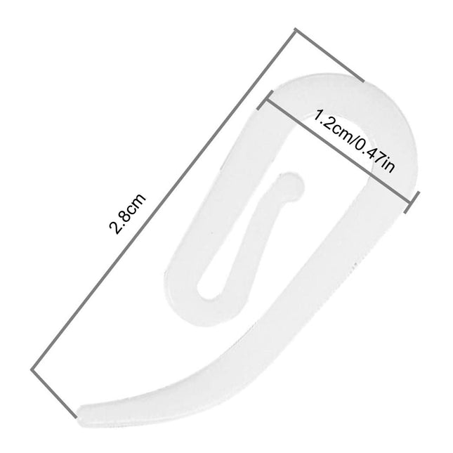 Ganchos de plástico para riel cortina