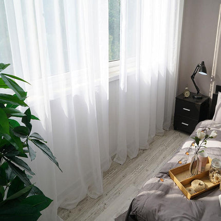 Visillo Translúcido Blanco para Salón