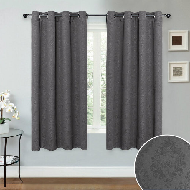 Cortina opaca de jacquard estilo clásico