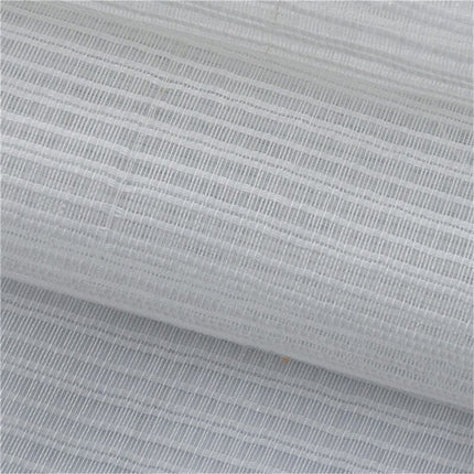 Visillo blanco con textura y ojales