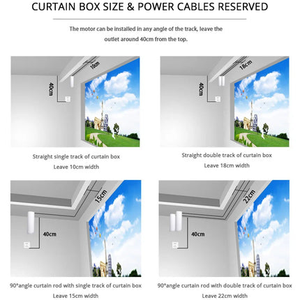 Riel para cortina eléctrico inteligente
