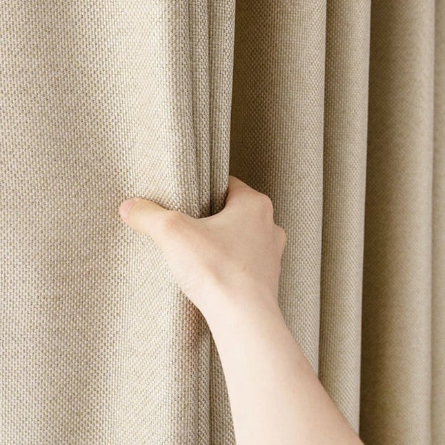 Cortina Opaca Térmica Color Beige