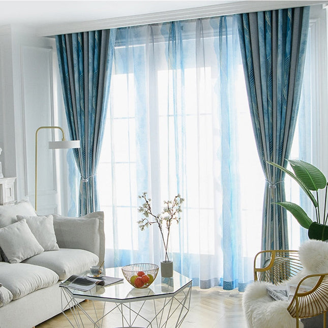 Visillo de salón con diseño abstracto