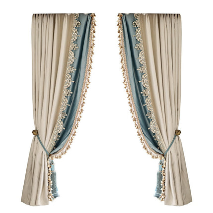 Cortina Opaca Clásica con Pasamanería