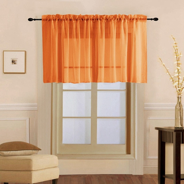 Visillo corto para ventana de cocina