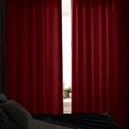 Cortina de terciopelo gris oscuro elegante