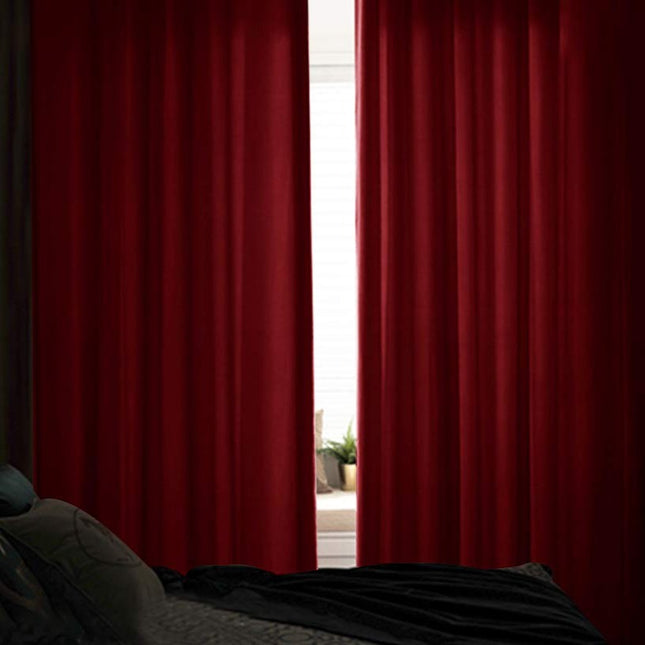 Cortina de terciopelo gris oscuro elegante