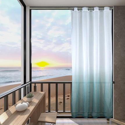 Visillo de exterior degradado con ojales