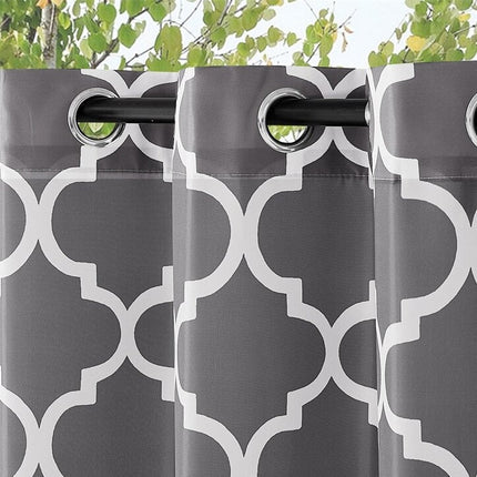 Cortina de Exterior con Estampado Marroquí