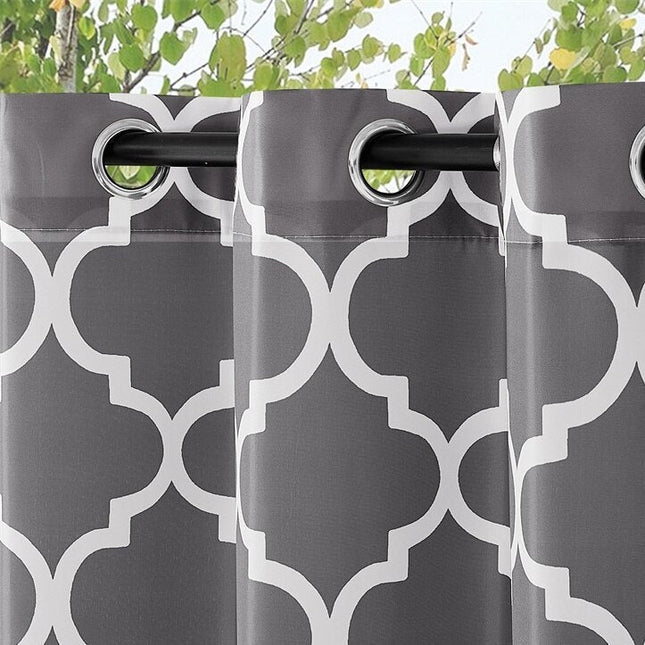 Cortina de Exterior con Estampado Marroquí