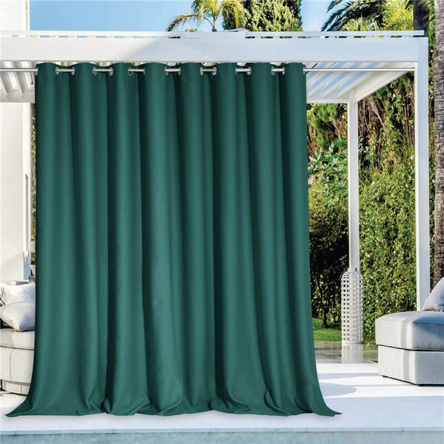 Cortina exterior impermeable verde pato